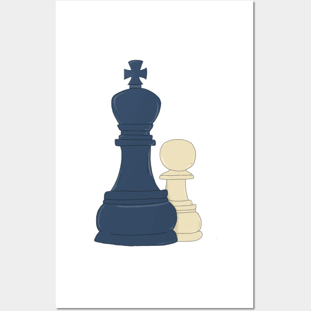 Checkmate colored no words Wall Art by kymbohcreates